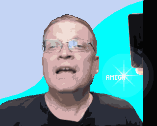 
When I watched your presentation I got inspired.
I'm not an artist but I like to be creative at times.
I took a screenshot from the video of you Doug and transfered the image to my A1200 with Blizzard IV. 030/50 with FPU.
Had fun with Image FX 2 and PPaint.
Here you have it attached ;)
It should be 16 colors.

All the best
Niko Tomatsidis
Norway